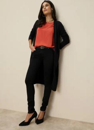 Tamaris Strickjacke in Longform aus kuschligem Viskosegestrick