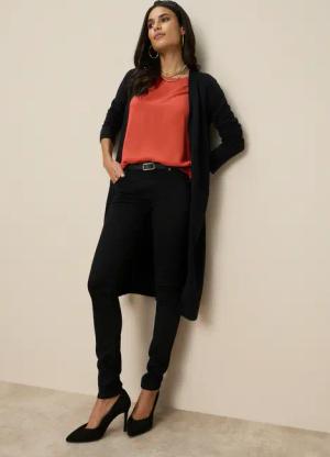 Tamaris Strickjacke in Longform aus kuschligem Viskosegestrick