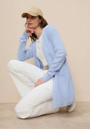 Tamaris Strickjacke mit Taschen und moderner Perlstrickstruktur