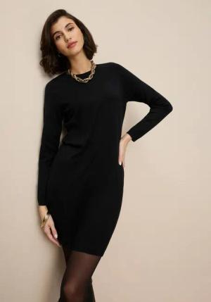 Tamaris Strickkleid lässiges Mini-Kleid aus Viskosemischung