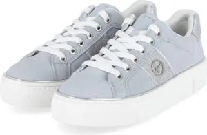 Tamaris Tamaris 1-23724-42-883 Damen Leder und Synthetik hellblau Schnürschuh