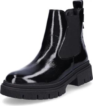 Tamaris Tamaris Damen Chelsea Boot schwarz Lack Chelseaboots