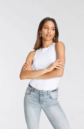 Tamaris Tanktop in moderner Shape aus Rippe