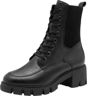 Tamaris TOUCH-IT aus Leder Blockabsatz 1-25972-45 Schnürstiefelette TOUCH-IT