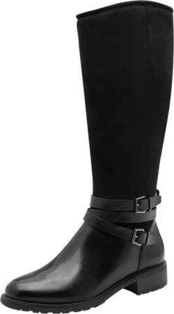 Tamaris TOUCH-IT aus Leder kein Absatz 1-25614-45 Stiefel TOUCH-IT