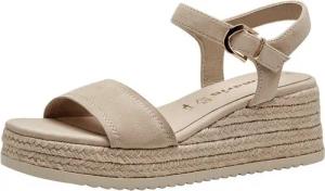 Tamaris TOUCH-IT aus Leder kein Absatz 1-28061-42 Plateausandaletten TOUCH-IT