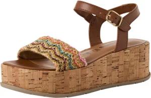 Tamaris TOUCH-IT aus Leder Plateauabsatz 1-28020-42 Plateausandaletten TOUCH-IT