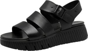 Tamaris WIDE FIT comfortFit aus Leder Plateauabsatz Sandale comfortFit
