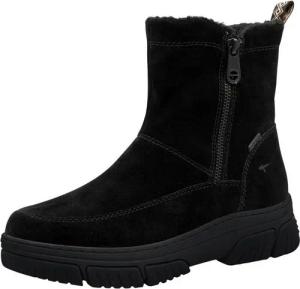 Tamaris WIDE FIT comfortFit, Duo-Tex aus Leder Blockabsatz Winterstiefelette comfortFit