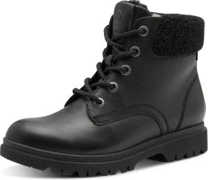 Tamaris Winterboots, Blockabsatz, Schnürboots, Schnürstiefelette mit geprägtem Logo