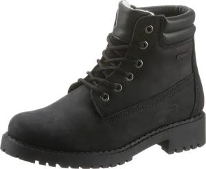 Tamaris Winterboots, Blockabsatz, Schnürstiefelette mit DUO-TEX Ausstattung