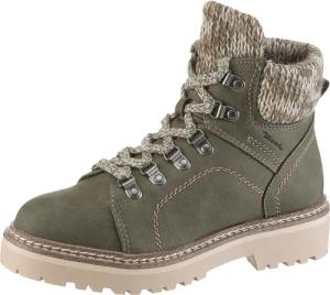 Tamaris Winterboots, Blockasatz, Schnürboots, im Bergsteigerlook, vegane Verarbeitung