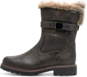 Tamaris Winterstiefelette, Blockabsatz, Winterboots mit Zierriegel und Innenreißverschluss