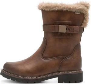 Tamaris Winterstiefelette, Blockabsatz, Winterboots mit Zierriegel und Innenreißverschluss