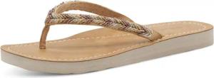 Tamaris Zehentrenner, Sommerschuh, Schlappen, Strandschuh in Flechtoptik