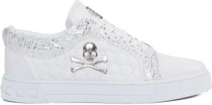 TAMBOGA Herren-Sneaker mit Totenkopf Weiß 44 Sneaker