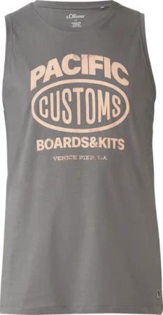Tanktop aus Baumwollle mit Frontprint