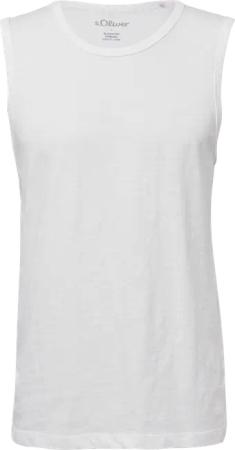 Tanktop mit Flammgarnstruktur und Logo