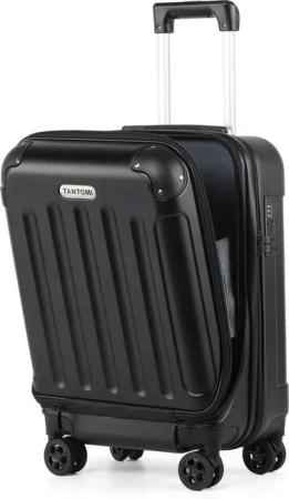 TAN.TOMI Hartschalen-Trolley Laptopfach vorne Koffer Handgepäck Hartschalenkoffer Rollkoffer, ABS-Schale 360-Grad-Lautlosrollen für Geschäftsreisen