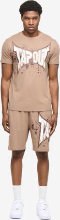 TAPOUT Herren T-Shirt & Shorts Set normale Passform DUNLAB