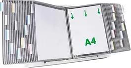 tarifold Sichttafelsystem 434400 DIN A4 grau mit 40 St. Sichttafeln, 1 St.