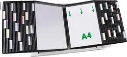 tarifold Sichttafelsystem 434507 DIN A4 schwarz mit 50 St. Sichttafeln, 1 St.
