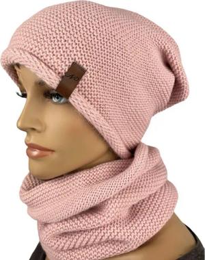 Taschen4life Beanie Mütze & Schal - N-Set unisex (2 teilig, Long-Beanie & Loop-Schal) für Damen und Herren, Strick uni einfarbig, klassisch modischer Stil