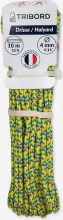 Tauwerk Fall Segeln 4 mm × 10 m gelb/orange/blau