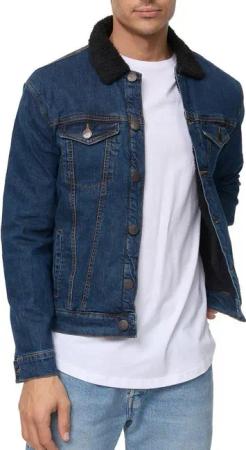 Tazzio Jeansjacke A400 Jeans Jacke mit Fellkragen