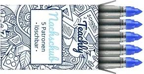 Teachly Tintenrollerminen blau löschbar 0,6 mm 5 St.