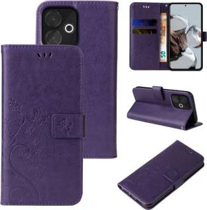 Tec-Expert Handyhülle Cover Tasche Hülle für Xiaomi Redmi 13 6.79 Zoll, 6.79, Klapphülle Case mit Kartenfach Fliphülle aufstellbar, Motiv Blumen