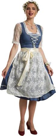 tectake® Frauenkostüm Midi-Dirndl Kleinwalsertal Modell 2