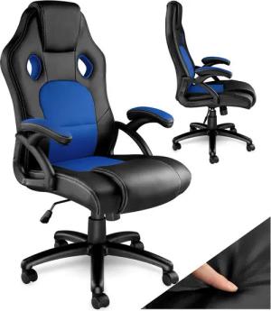 tectake Gaming-Stuhl Bürostuhl (Set, 1 St), Überzug aus weichem Kunstleder