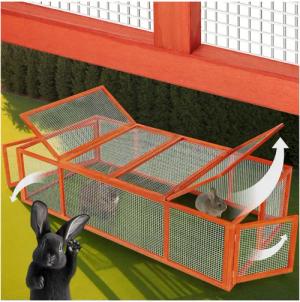 tectake Kleintierstall Hasenstall, aus Holz