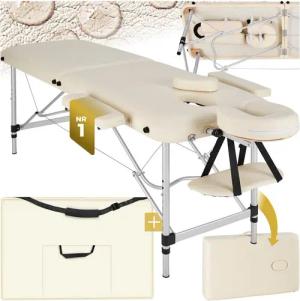 tectake Massageliege 2 Zonen Massageliege (Set, 1-St., mit Tragetasche), Breite 60 cm, Polsterung 4 cm