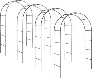 tectake Rosenbogen 4er-Set Rosenbogen, aus Stahl