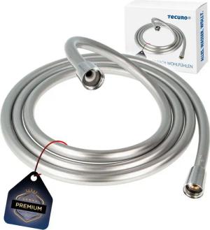 tecuro Brauseschlauch PREMIUM Brauseschlauch silberglatt - verdrehsicher