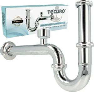 tecuro Siphon Röhrengeruchsverschluss Siphon mit Rohrbelüfter für Waschbecken lang, Extra lange, montagefreundliche Ausführung