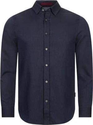 TED BAKER Crotone Herring Herren Langarm Hemd 272031-NAVY