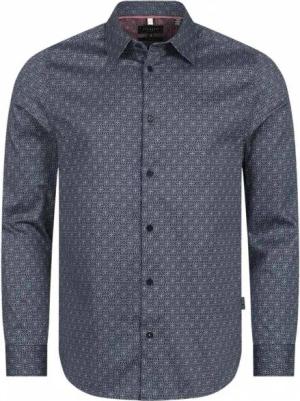 TED BAKER Pavia Star Geo Print Herren Langarm Hemd 272176-NAVY