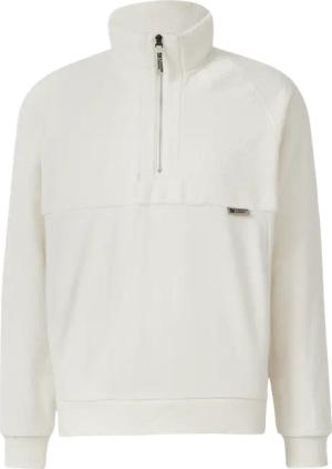 Teddy-Halfzip aus Materialmix