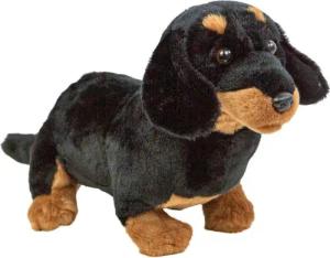 Teddys Rothenburg Kuscheltier Hund Dackel 30 cm schwarz/braun Plüschdackel