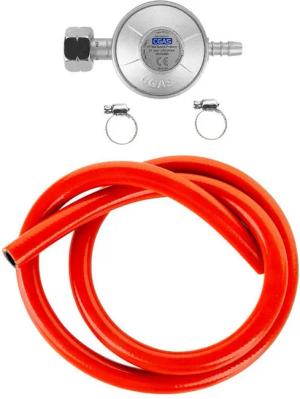 Teesa Gasdruckregler TSA0094, 37,00 mbar, Propan-Butan Anschlussset Gasregler 1m Schlauch