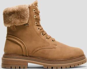 Tex-Stiefel mit Kunstfell-Applikation