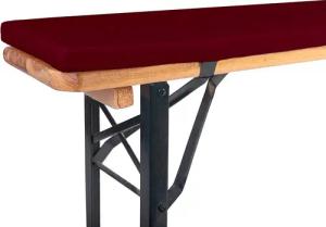 TexDeko Bankauflage mit Reißverschluss und Polsterung zum selber Aufziehen, (1 St), 220x25x2cm/4cm, Top Qualität