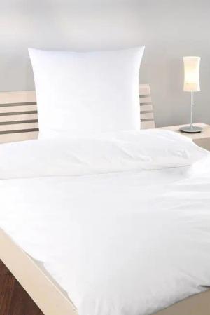 texpot Bettwäsche Bettwäsche Linon weiß Reißverschluss, 1 teilig