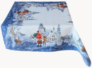 texpot Tischdecke Tischläufer Druckmotiv Weihnachtsmann Rentier Winter Weihnachten (1-tlg)
