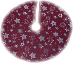 texpot Tischdecke Weihnachtsbaumdecke Stickerei Sterne Winter Weihnachten Deko (1-tlg)