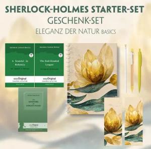 The Adventures of Sherlock Holmes Starter-Paket Geschenkset (mit Audio-Online) + Eleganz der Natur Schreibset Basics