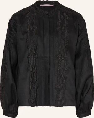 (THE MERCER) N.Y. Leinenbluse mit Lochspitze